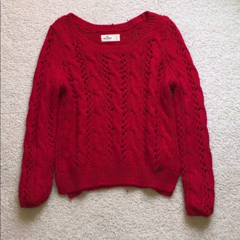 Red Hollister Sweater